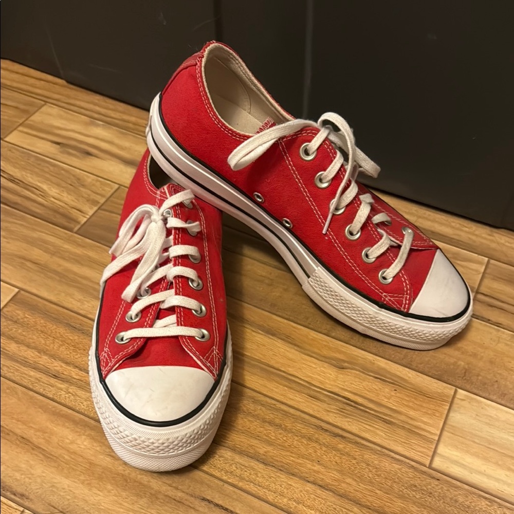 Red Platform Sneakers